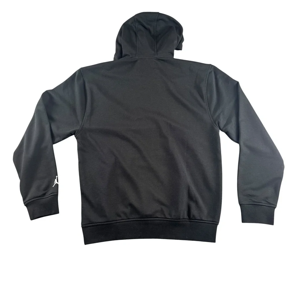 Jordan Sport Dri-FIT Hoodie Black Chrome Graphic HF9902-010 Mens Small NEW